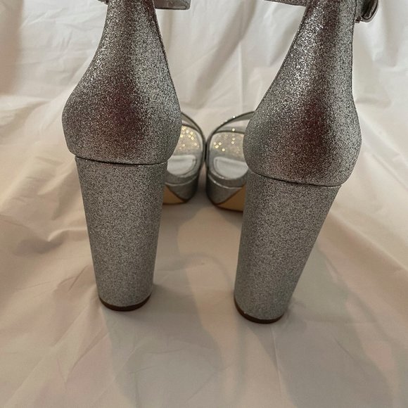Michael Kors Tanner Platform Pixie Fine Glitter Size 9 - Picture 6 of 6
